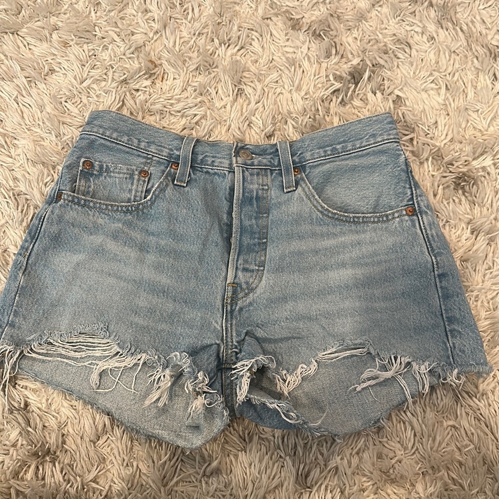Levi denim jean shorts.